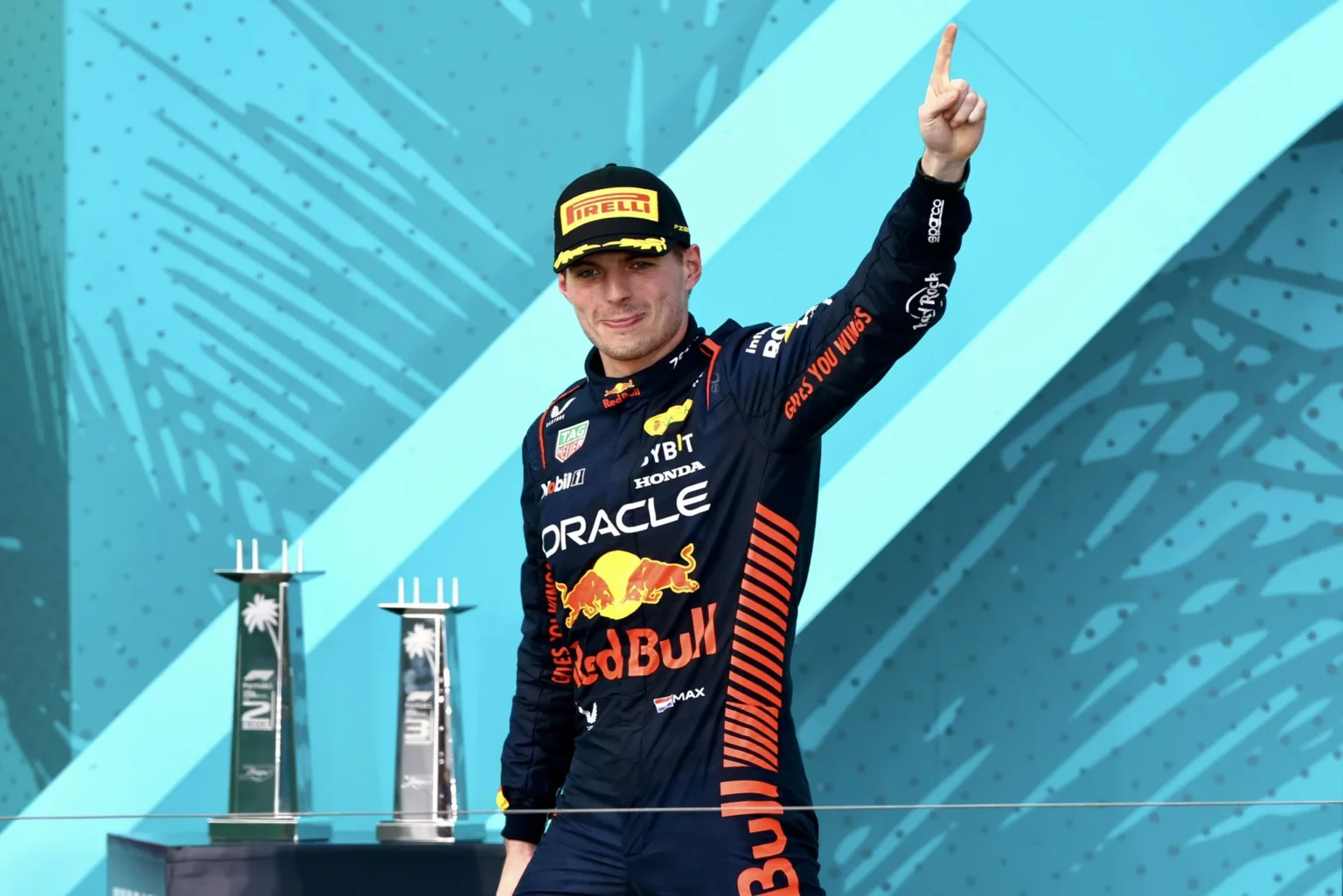 Verstappen come Vettel: statistiche da Miami