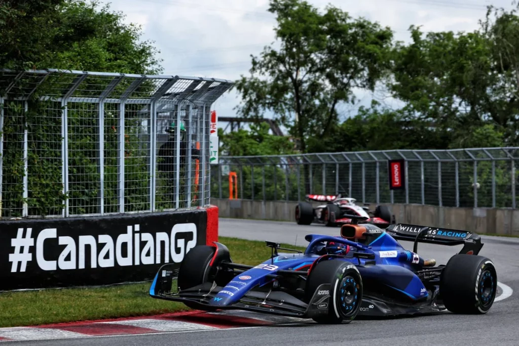 Alexander Albon sulla Williams durante il Gran Premio del Canada