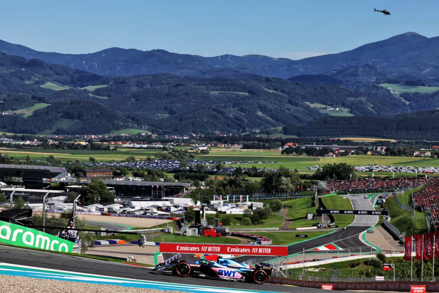 L'Alpine in pista sul tracciato di Spielberg