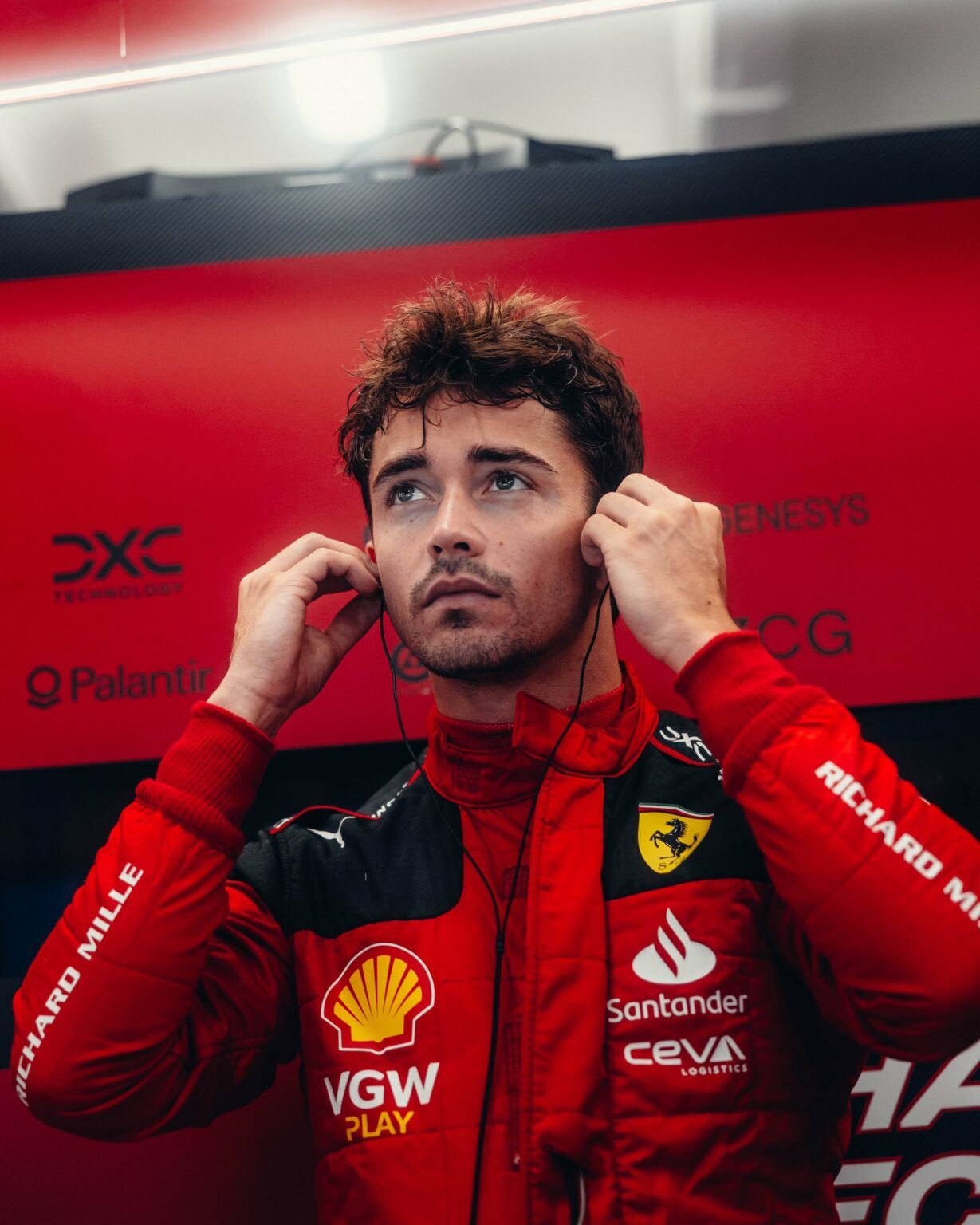 Charles Leclerc triste ma concentrato a Spa 2023