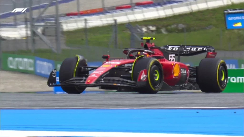 Carlos Sainz durante il Gran Premio d'Austria