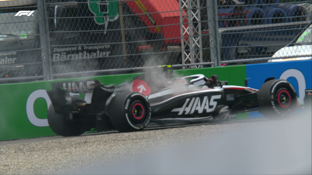 Nico Hülkenberg costretto al ritiro durante il Gran Premio d'Austria.