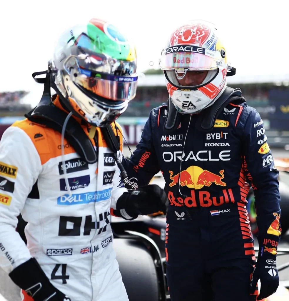 F1 | La griglia di partenza del GP di Gran Bretagna Max Verstappen e Lando Norris dopo il primo e il secondo posto conquistato