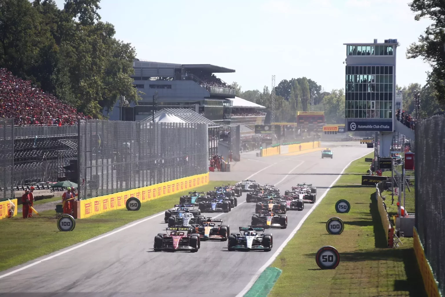 La partenza del GP di Monza