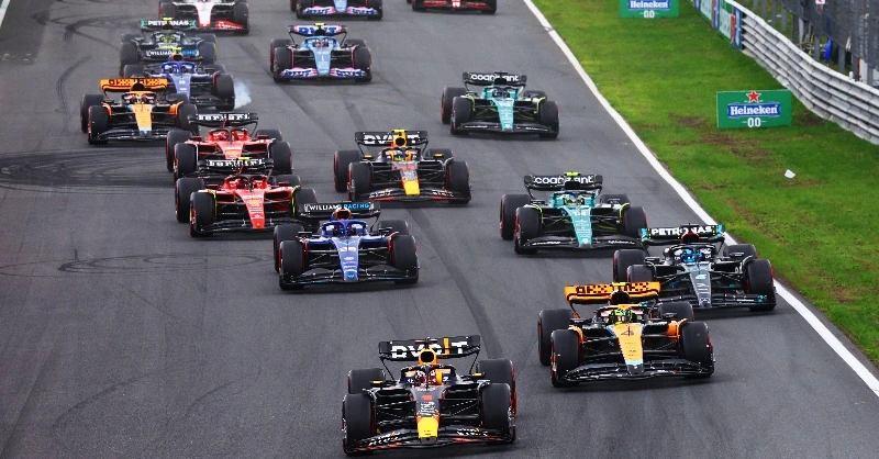 La partenza del Gran Premio d'Olanda