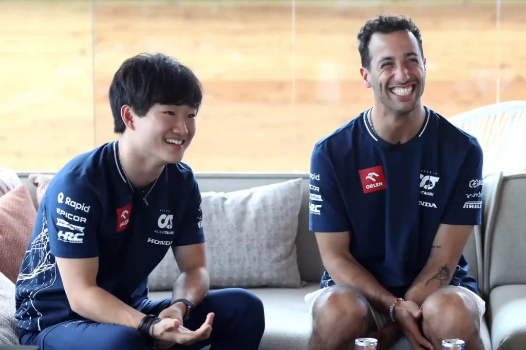 Tsunoda e Ricciardo dopo il rinnovo con AlphaTauri