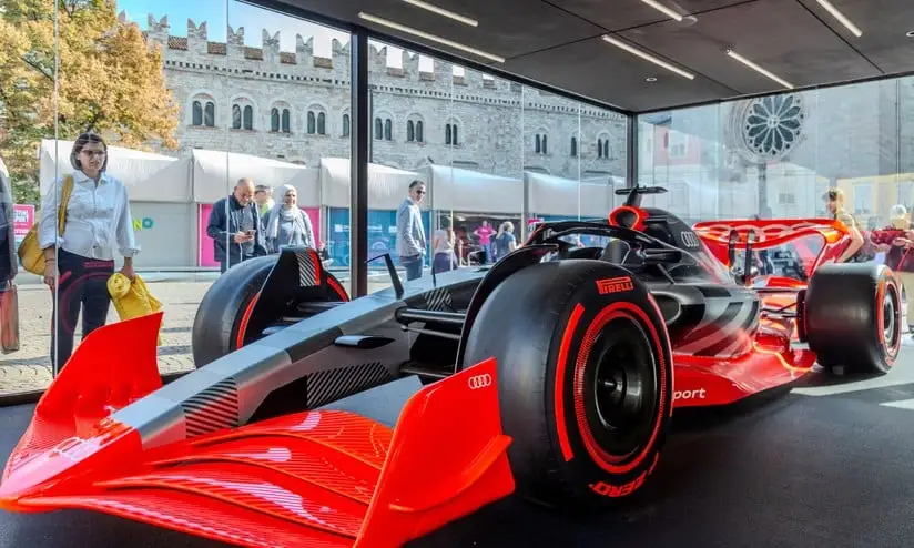 Showcar Audi F1 presentata al festival dello sport a Trento
