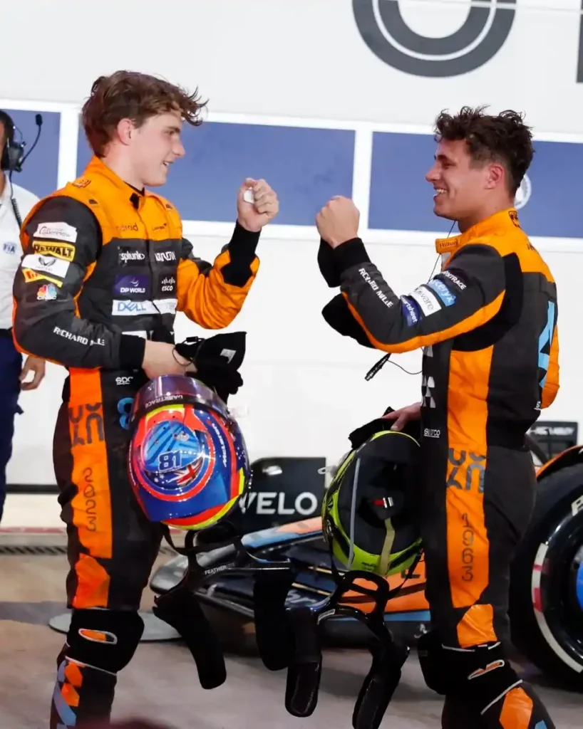 Norris e Piastri festeggiano il doppio podio McLaren in Qatar