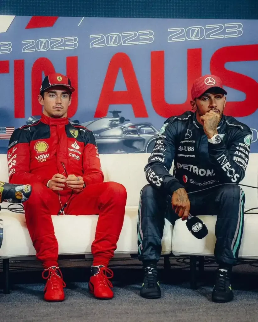 Leclerc e Hamilton in conferenza stampa ad Austin