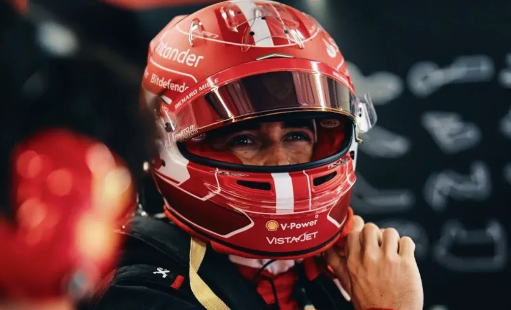 Leclerc dopo le qualifiche in Qatar