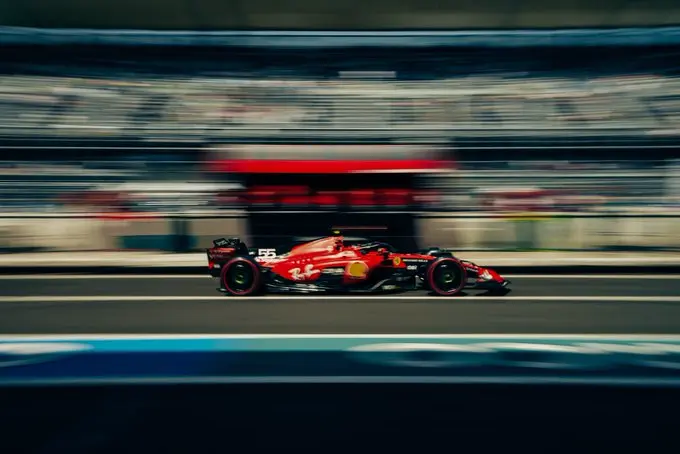 Carlos Sainz in pista a Città del Messico