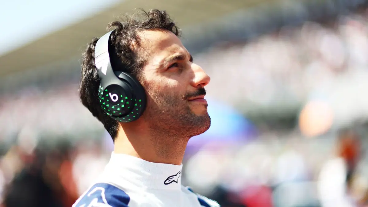 Daniel Ricciardo in griglia di partenza in Messico