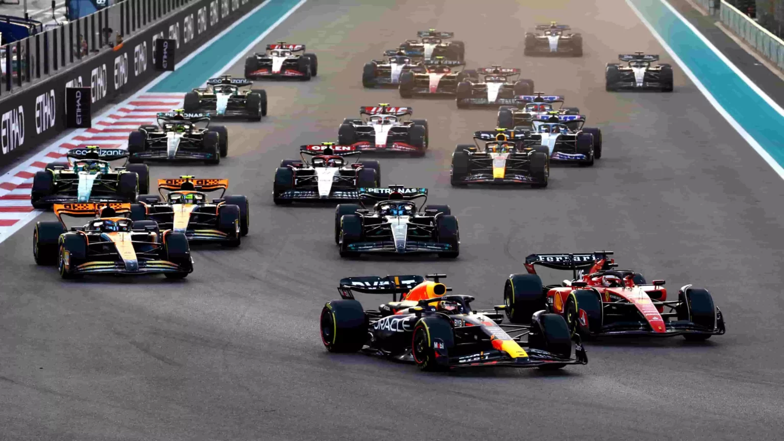 La partenza del GP d'Abu Dhabi