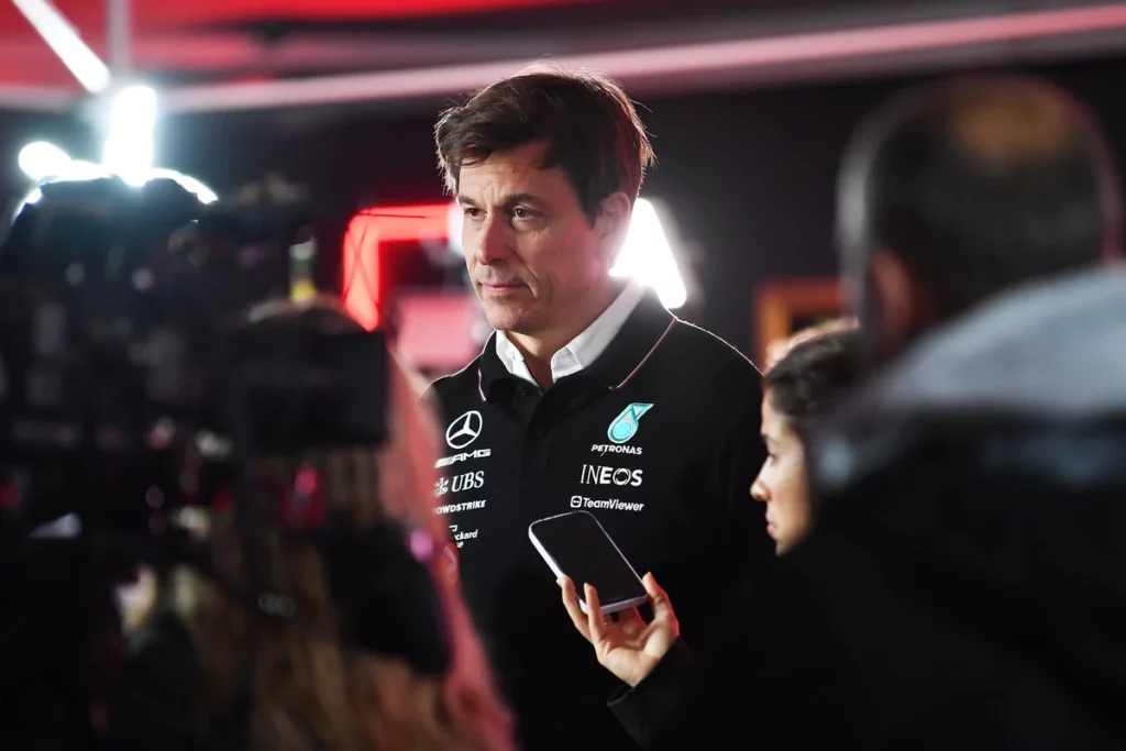 Toto Wolff nelle interviste a Las Vegas