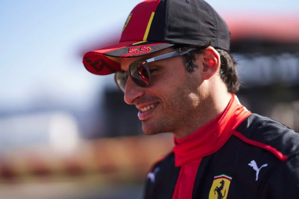 Carlos Sainz in pista a Fiorano