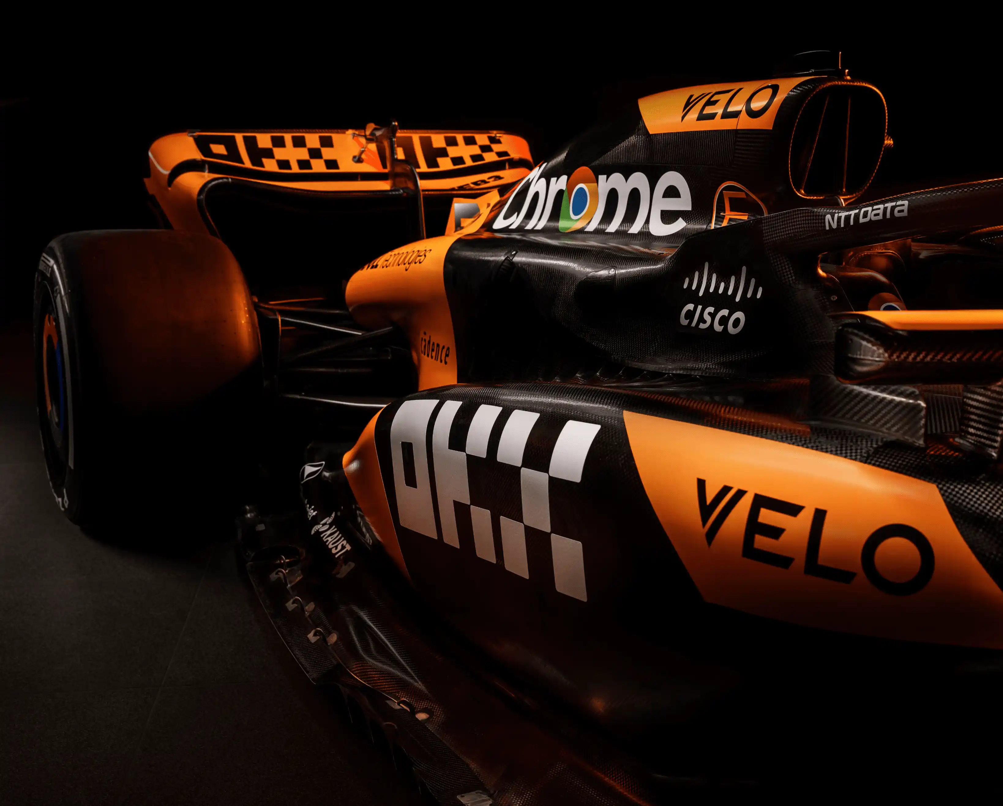 Dettagli della nuova livrea  annunciata da McLaren per il 2024.