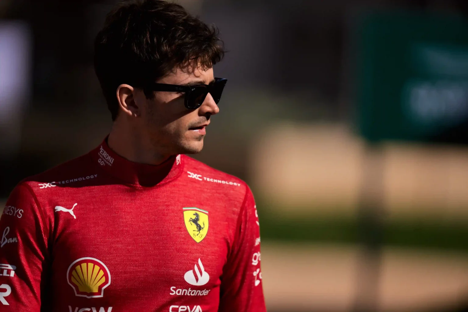 Ferrari, Leclerc: “SF-24? Sensazioni molto positive” Charles Leclerc nel paddock in Bahrain