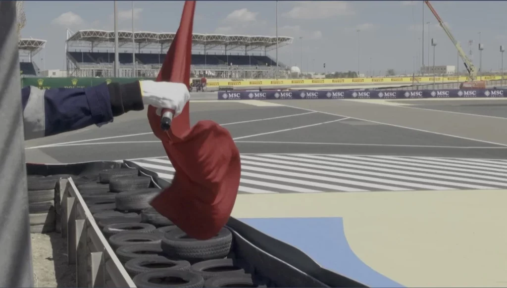 Red flag in the first free practice in Bahrain in F3