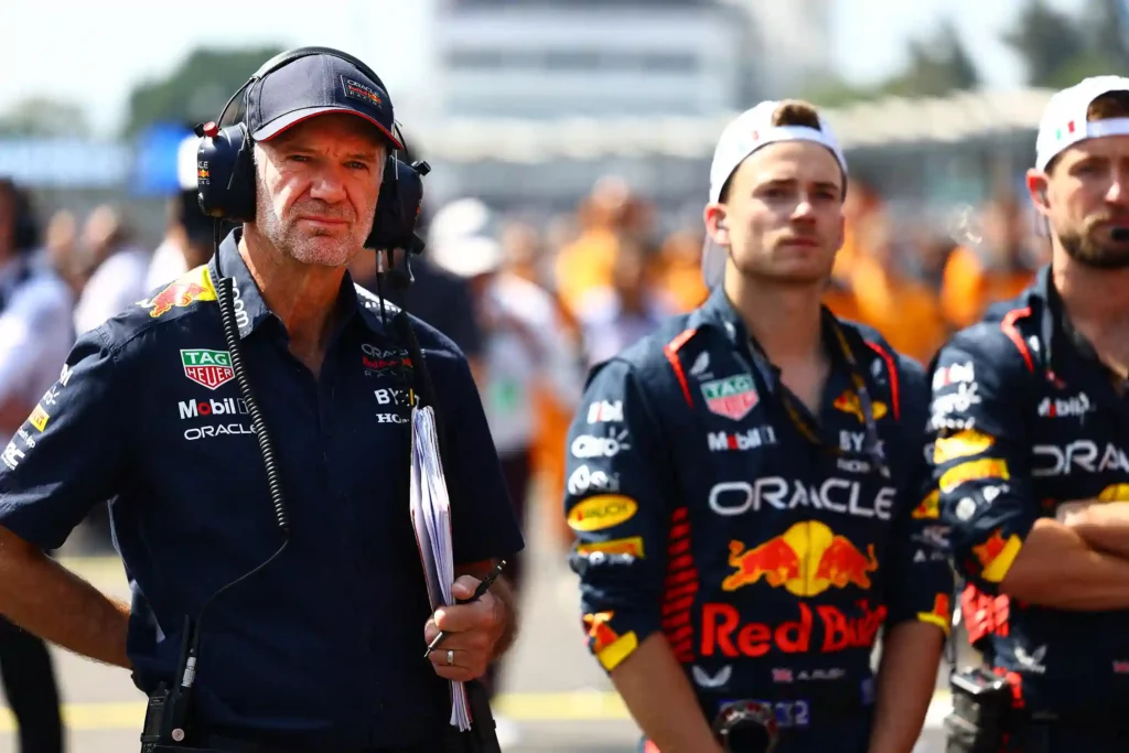 Adrian Newey, the Chief Technical Officer of Red Bull Racing looks on from the grid prior to the F1 Grand Prix of Mexico at Autodromo Hermanos Rodriguez on October 29, 2023 in Mexico City, Mexico.