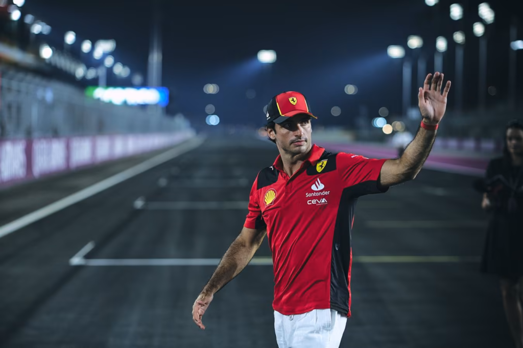 Carlos Sainz durante el GP del Qatar 2023