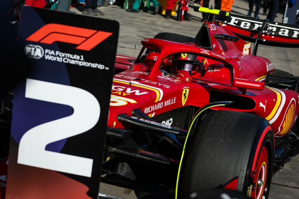Carlos Sainz single-seater P2 qualifying Australian GP F1 2024