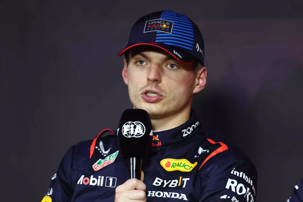 Max Verstappen in conferenza stampa dopo le qualifiche del GP dell'Arabia Saudita