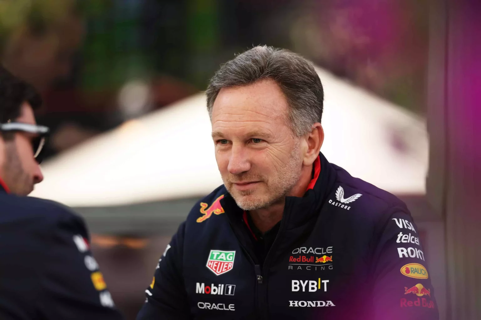 Il team principal della Red Bull Christian Horner durante il GP d'Australia