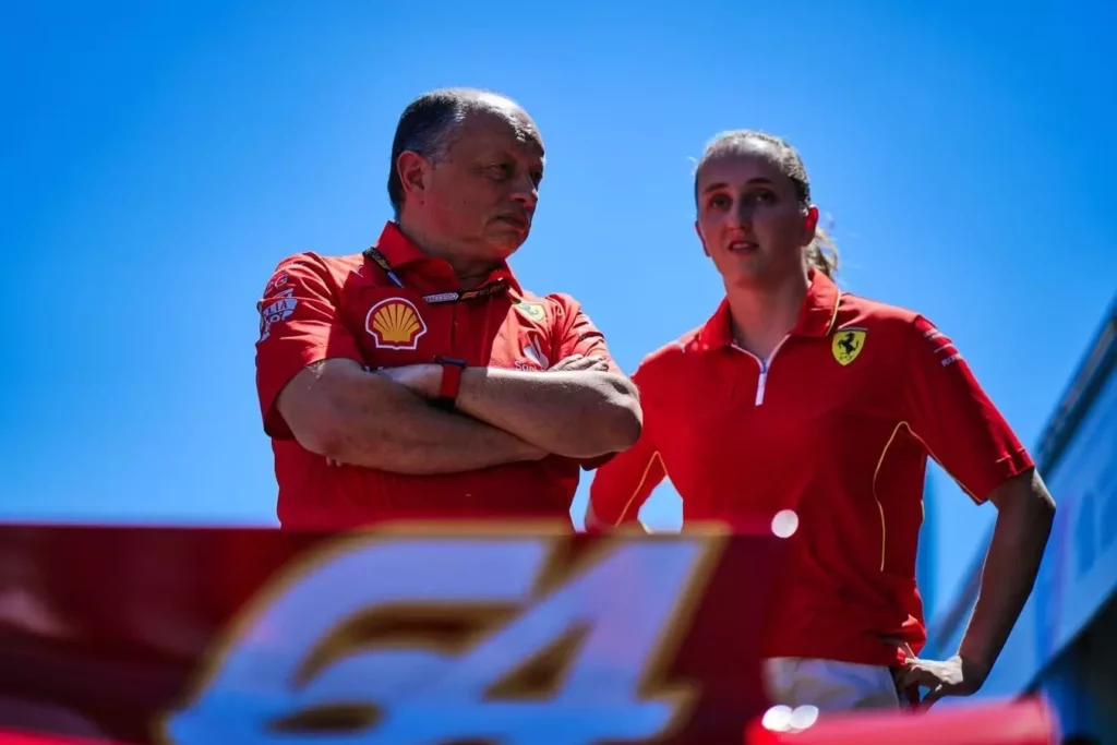 Frederic Vasseur, team principal della Ferrari