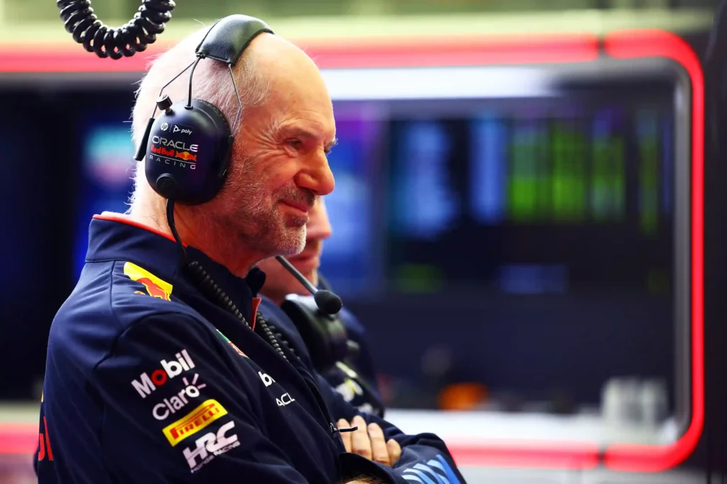 Adrian Newey, the Chief Technical Officer of Oracle Red Bull Racing looks on in the Pitlane during day two of F1 Testing at Bahrain International Circuit on February 22, 2024 in Bahrain, Bahrain