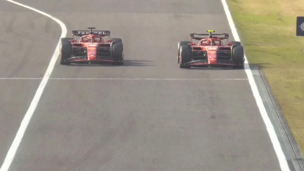 Sainz sorpassa Leclerc per il terzo posto in Giappone