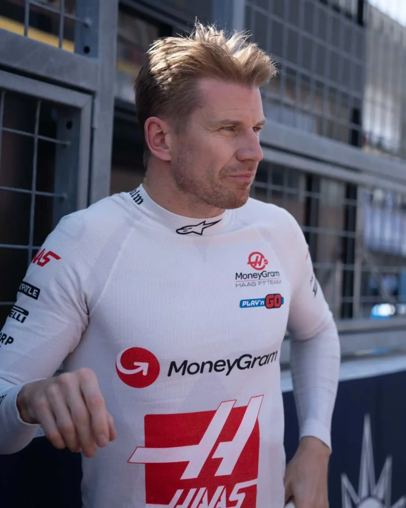 Nico Hulkenberg sulla griglia di partenza