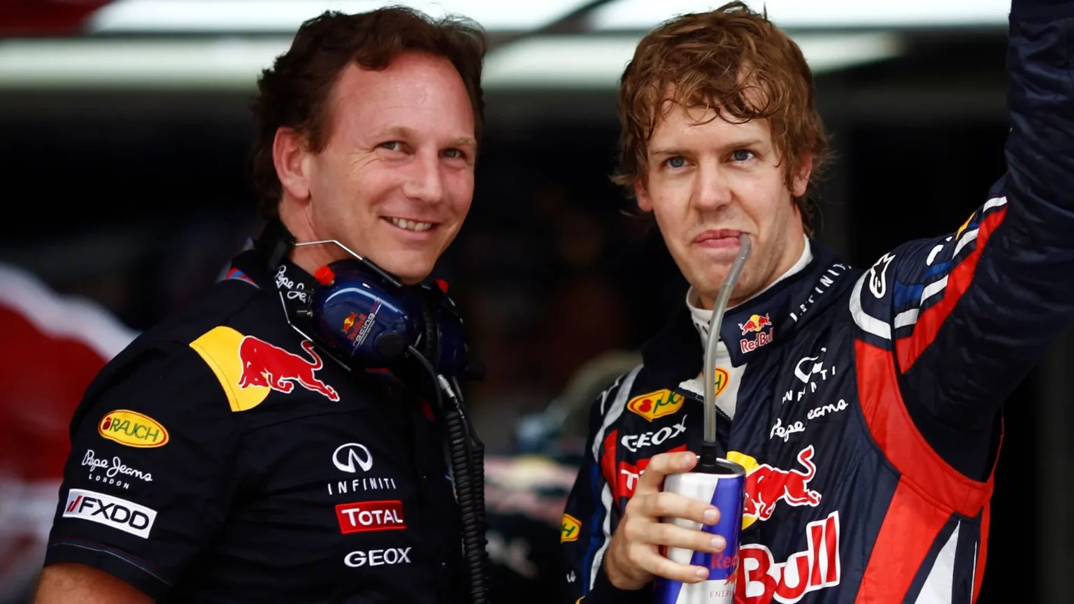 Caso Horner, Sebastian Vettel chiede più trasparenza Sebastian Vettel, right, with Christian Horner in 2011. Pic: Reuters