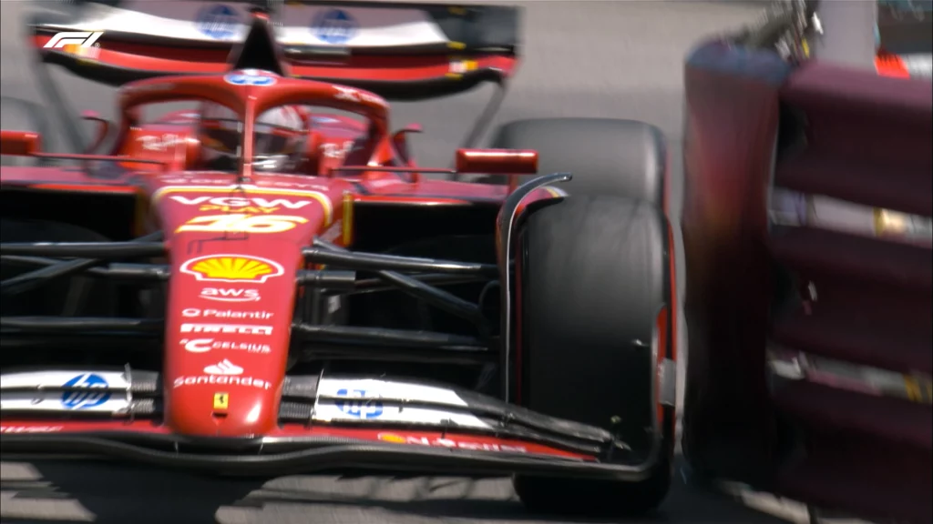 Leclerc sfiora il muro nelle FP3 del GP di Monaco