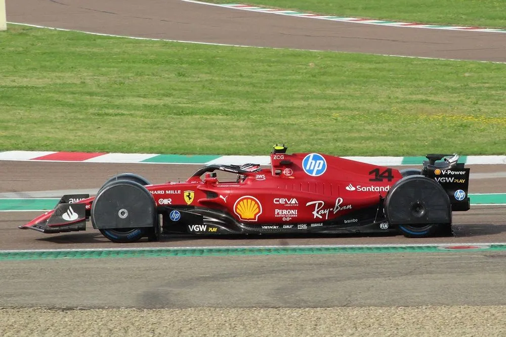 F1-75 test Fiorano Ferrari