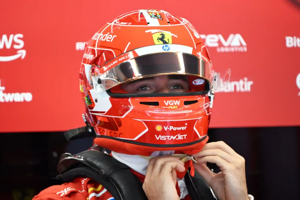 Charles Leclerc qualifiche GP Spagna