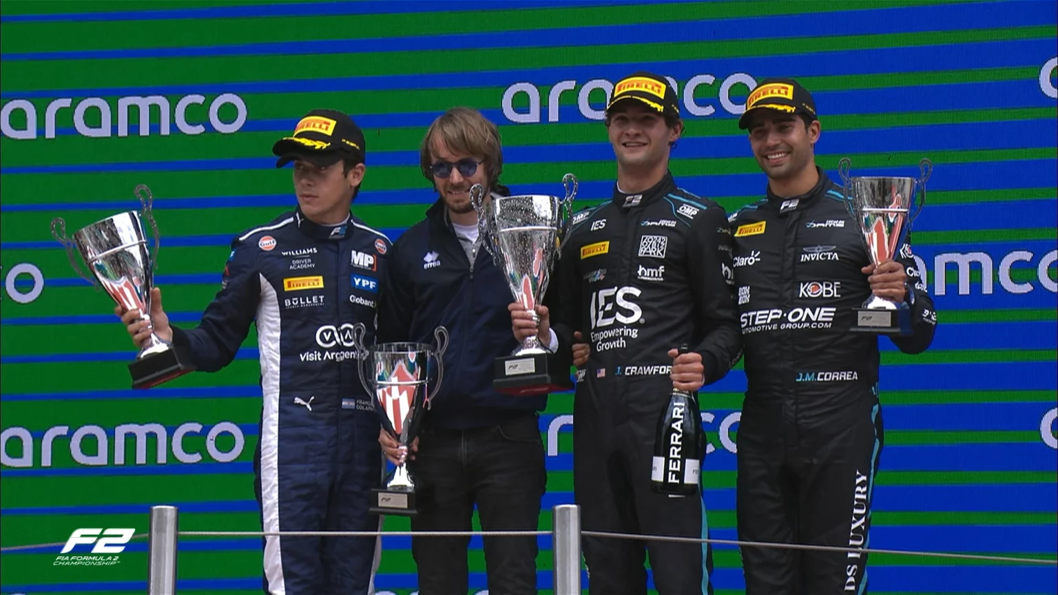 Il podio del GP di Spagna | @F2