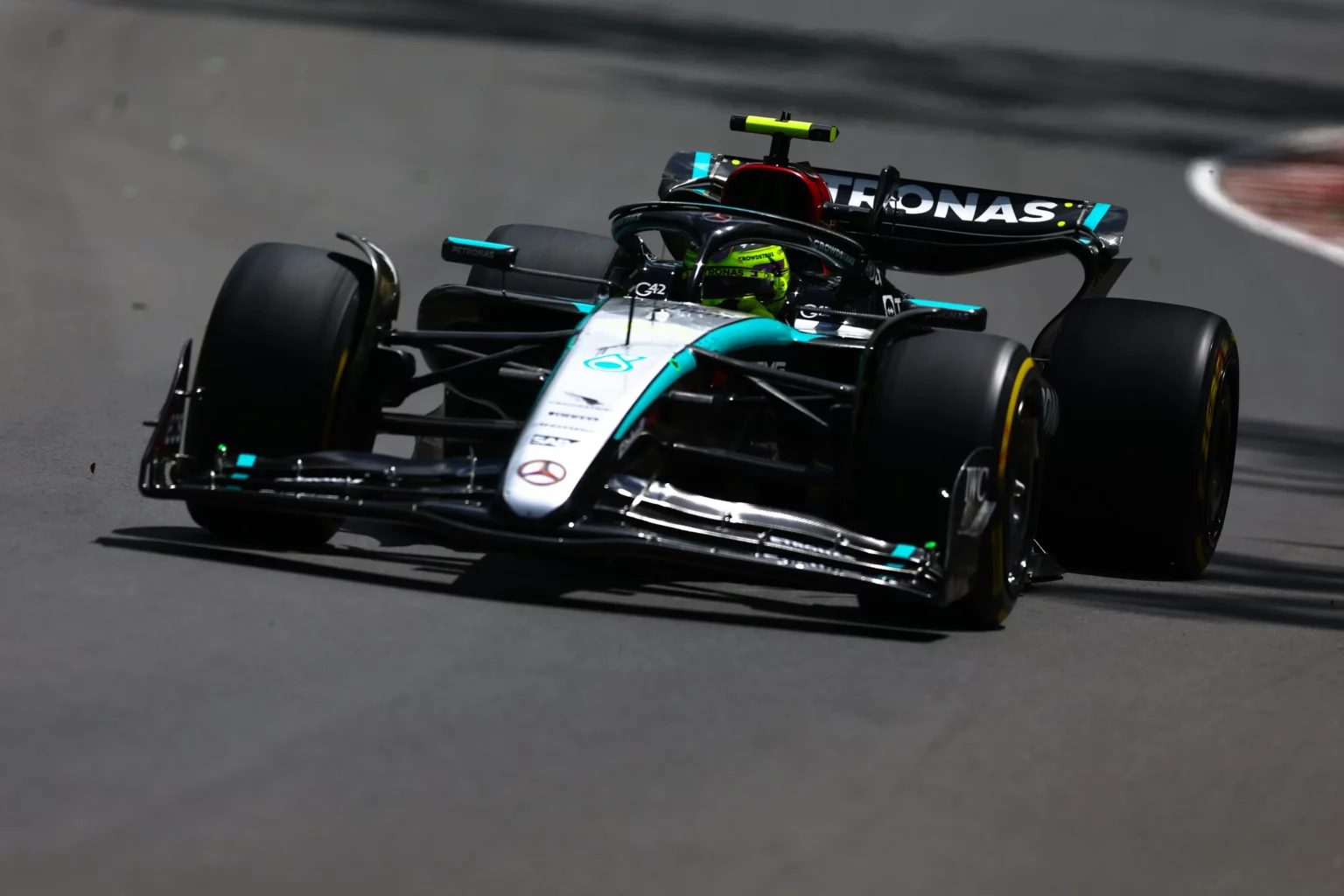 Prove Libere 3 Canada: Hamilton primo, Ferrari sottotono Hamilton in pista durante le PL3 in Canada