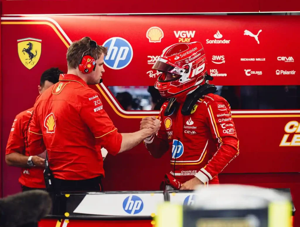 Charles Leclerc FP2 Ungheria