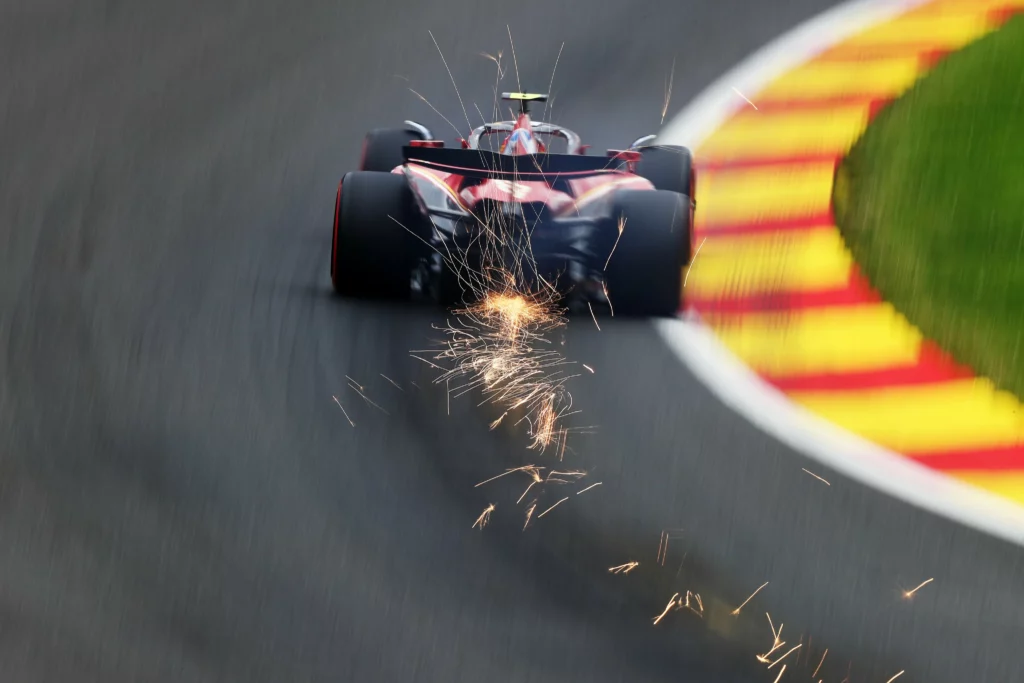 Ferrari in pista a Spa