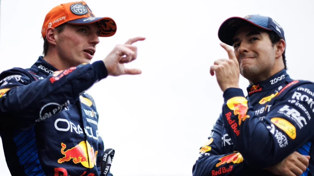 Max Verstappen e Sergio Perez