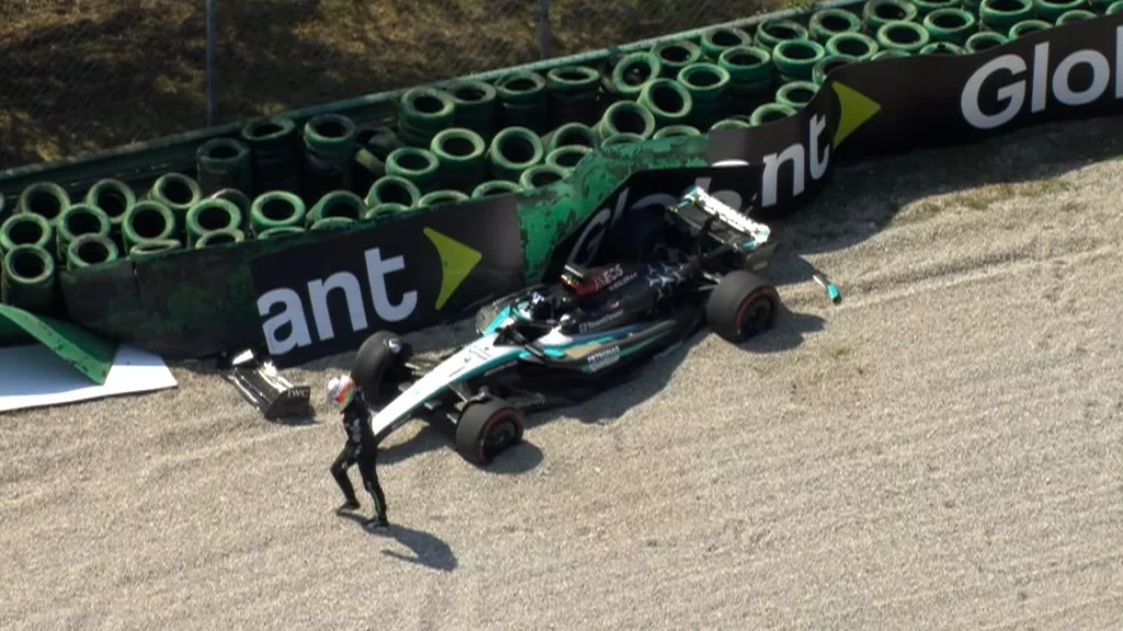 L'incidente di Kimi Antonelli durante le FP1 a Monza