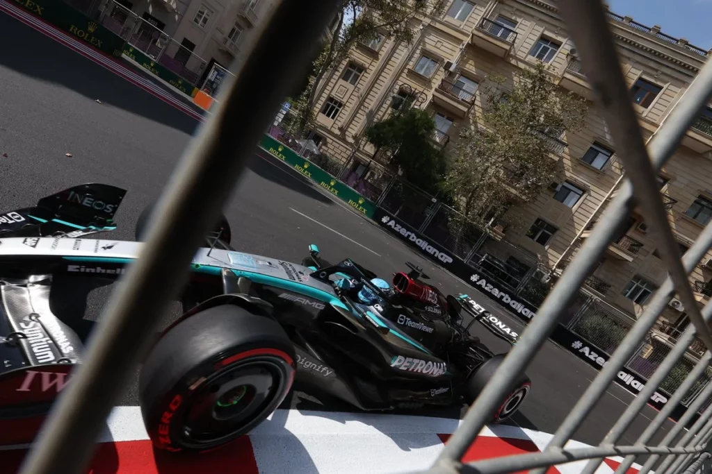 George Russell FP3 GP Baku