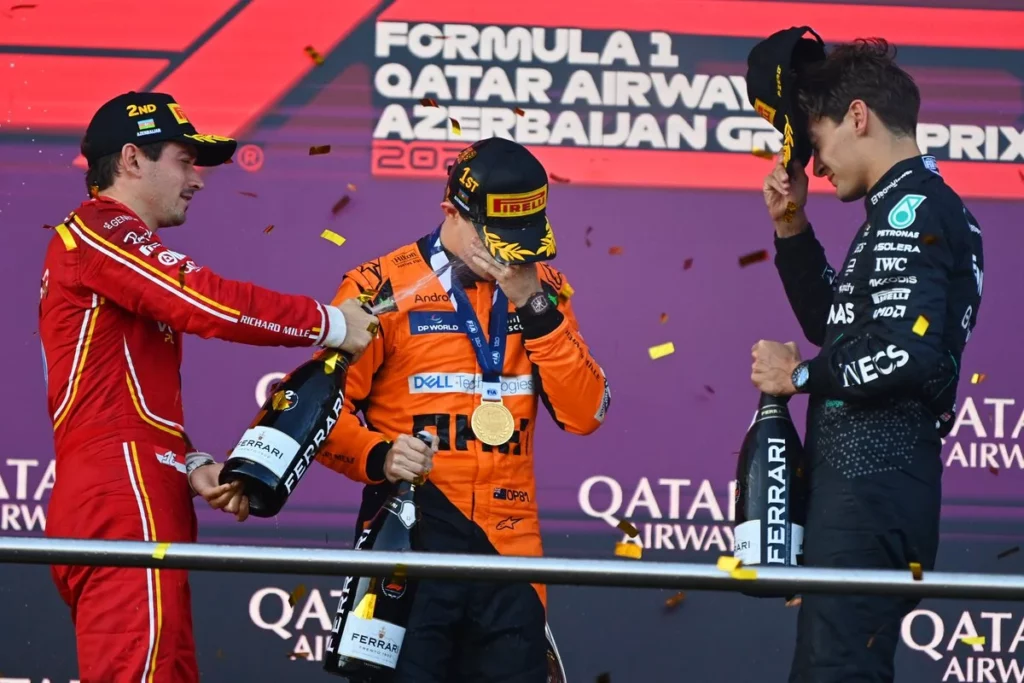 Podio GP Baku