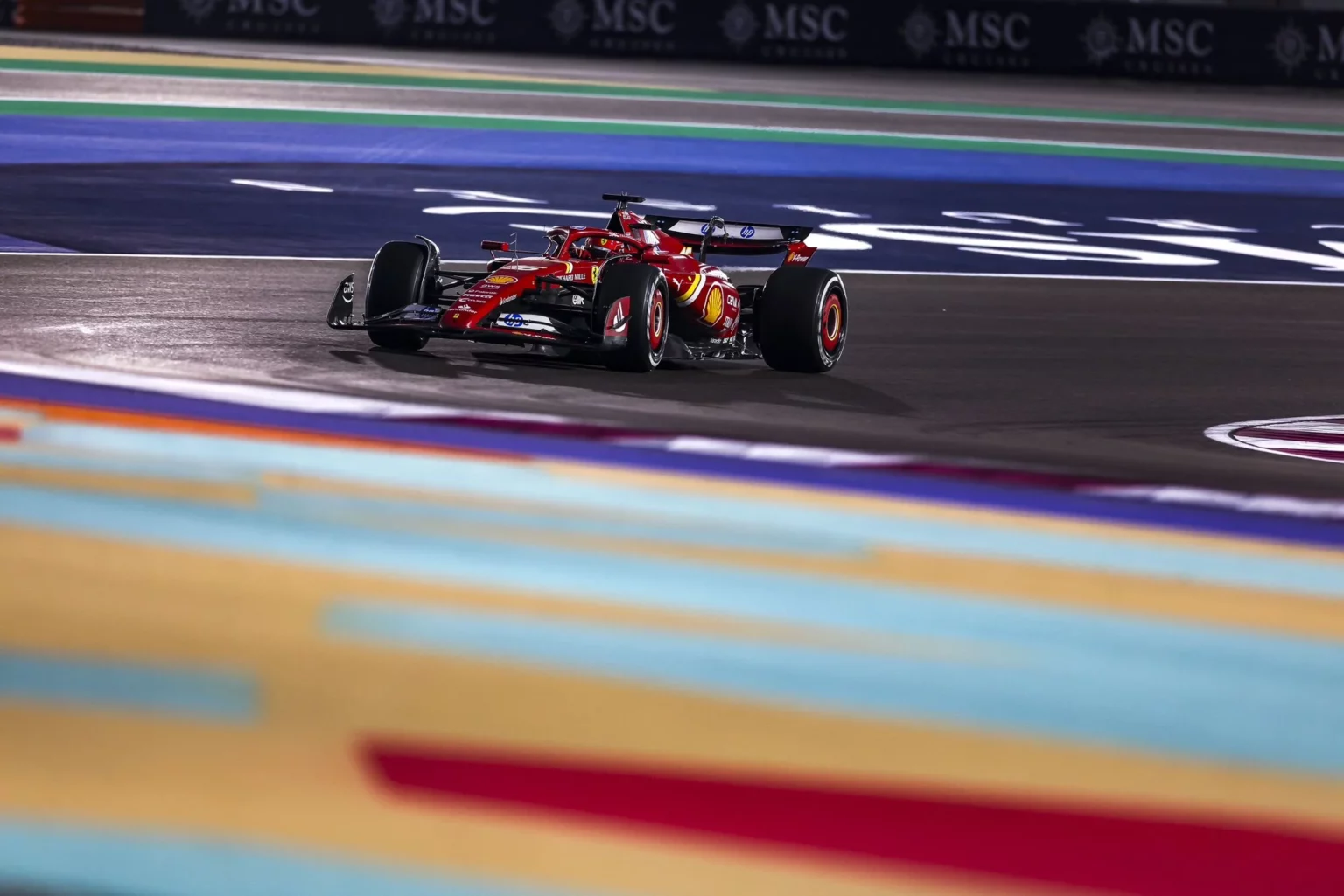 FP1 GP Qatar, Ferrari inizia bene! Leclerc precede le McLaren Leclerc GP Qatar FP1