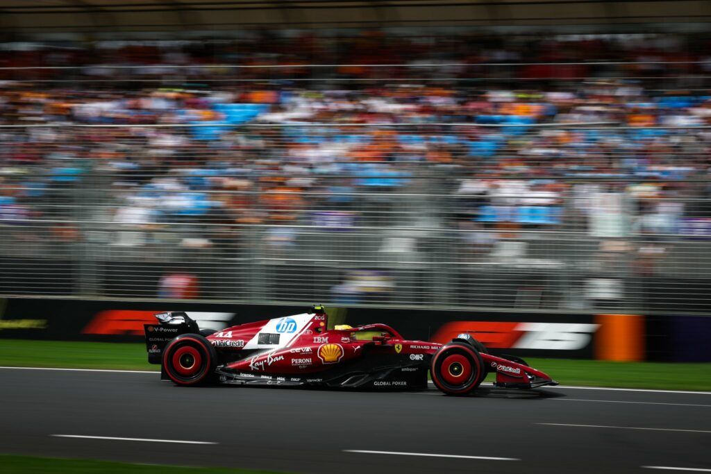 Lewis Hamilton nelle qualifiche del GP d'Australia (Fonte X)