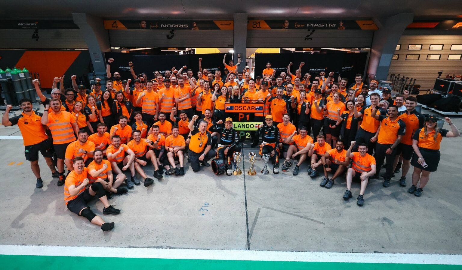 McLaren ha già vinto il mondiale? Meglio aspettare per parlare di dominio papaya McLaren festeggia la doppietta in Cina (Fonte foto X, McLarenF1)