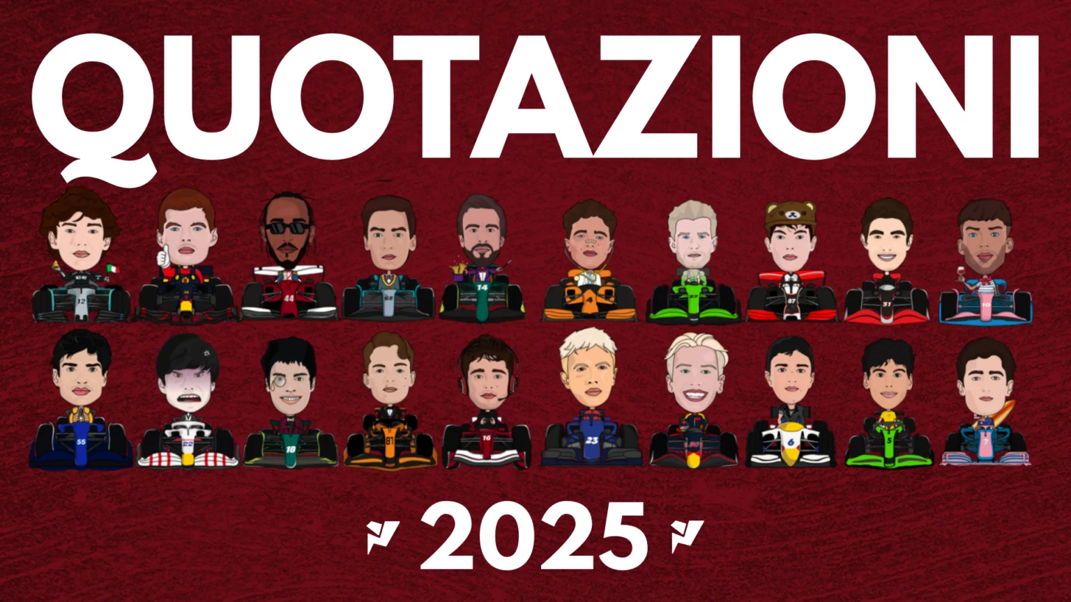 Quotazioni Fanta F1 2025: Norris il più caro ma c’è molta scelta! Quotazioni Fanta F1 2025