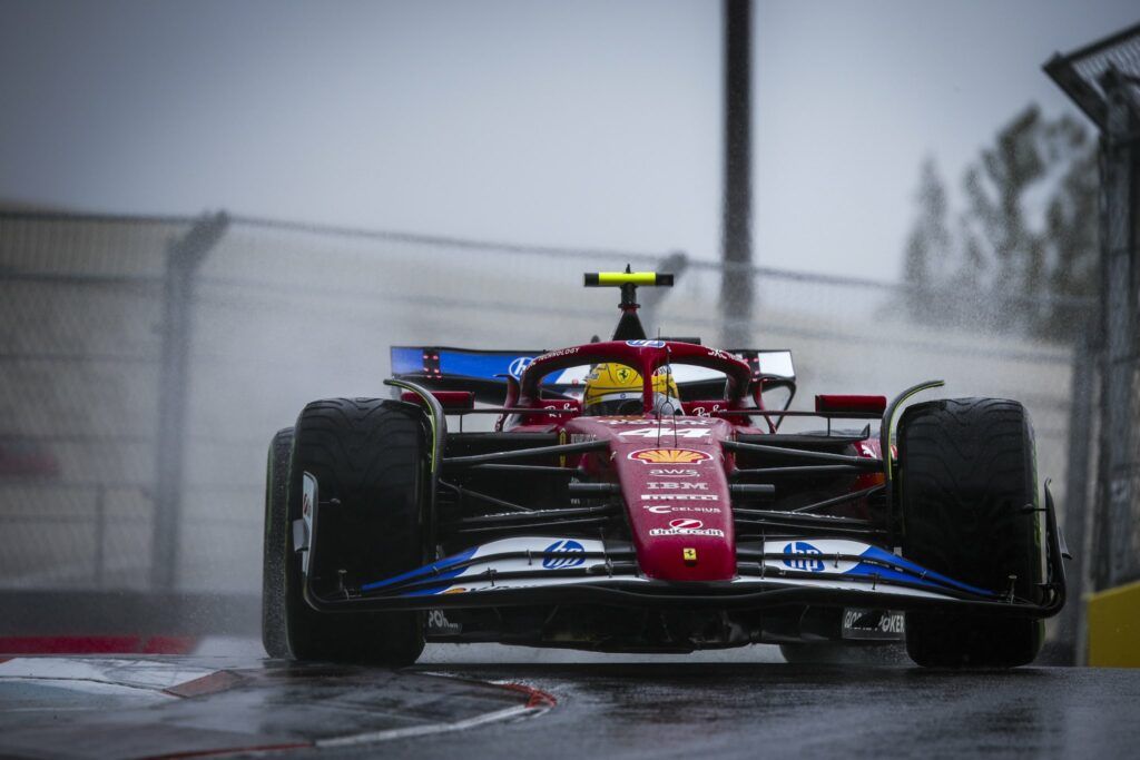 Hamilton durante la sprint race a Miami (Fonte X: Scuderia Ferrari XP)