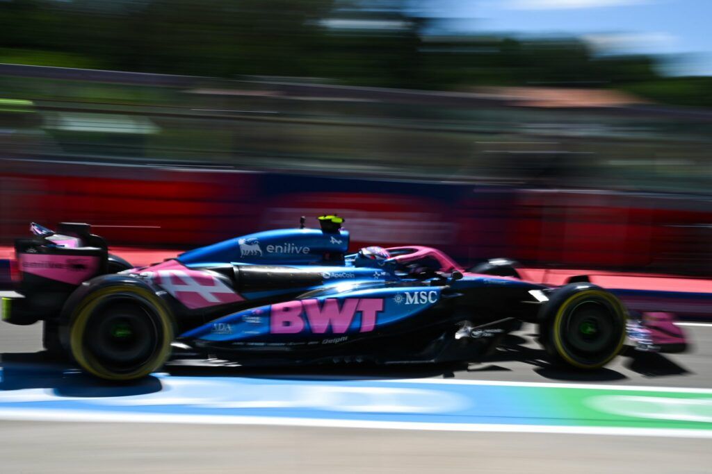 Colapinto durante le FP1 a Imola (Fonte: X, BWT Alpine Formula One team)