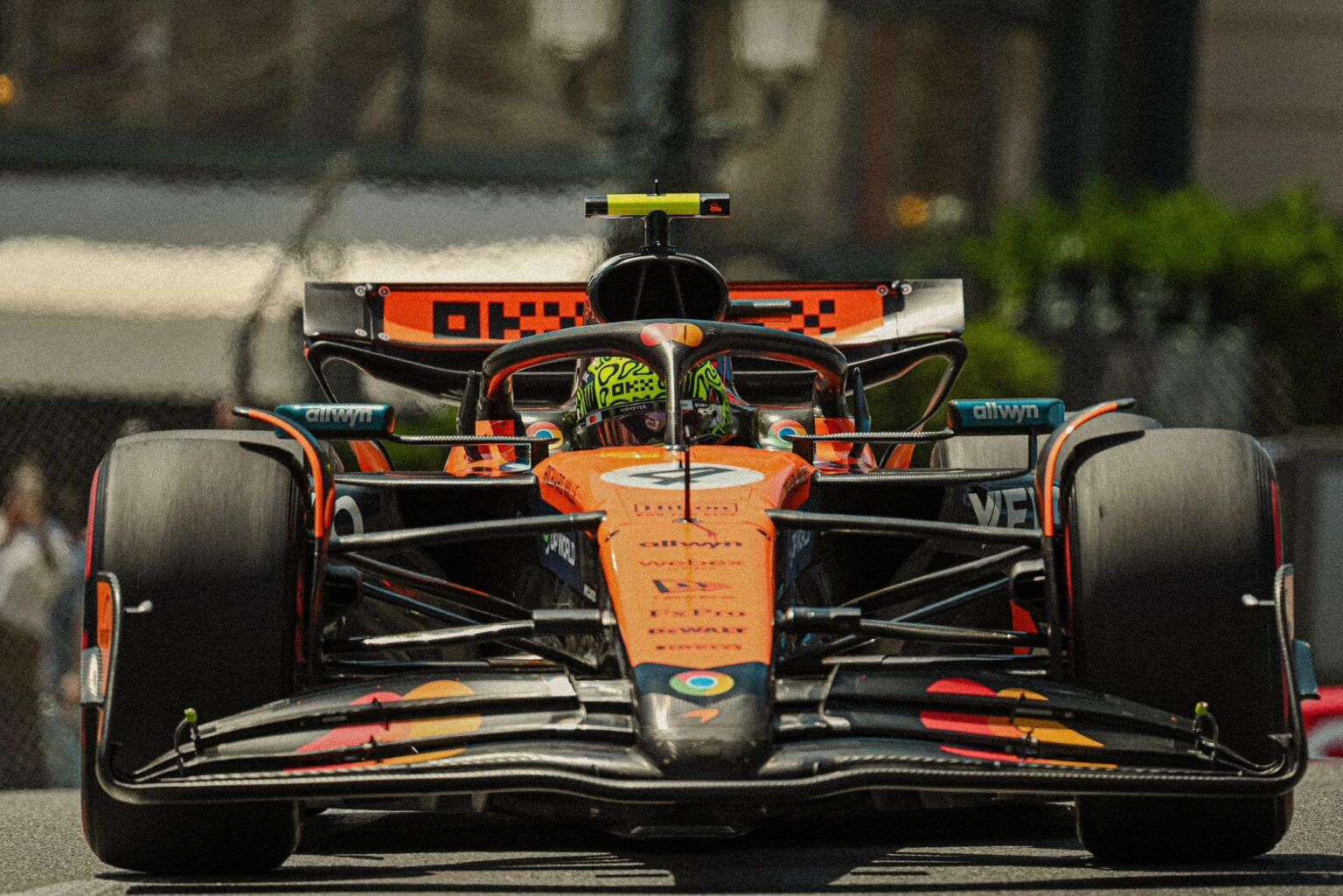 Lando Norris in qualifica a Monaco (Fonte X: McLaren F1)